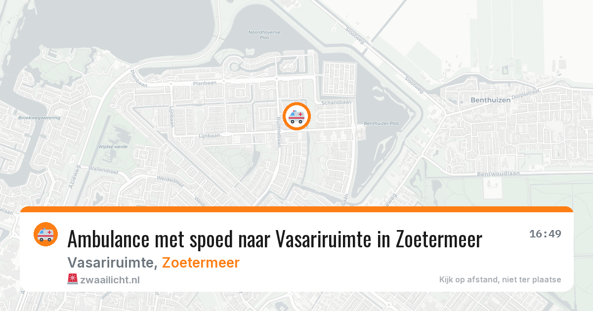 Ambulance met spoed naar Vasariruimte in Zoetermeer — 30 jun 2026