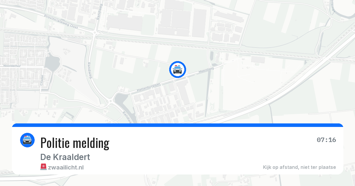 Politie melding — 1 jul 2026