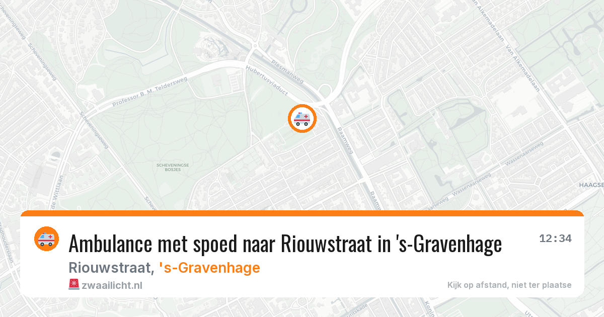 Ambulance met spoed naar Riouwstraat in 's-Gravenhage — 30 jan 2026
