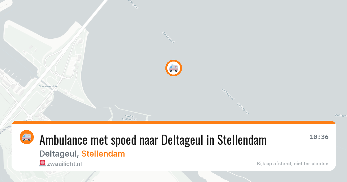 Ambulance met spoed naar Deltageul in Stellendam — 1 jul 2026
