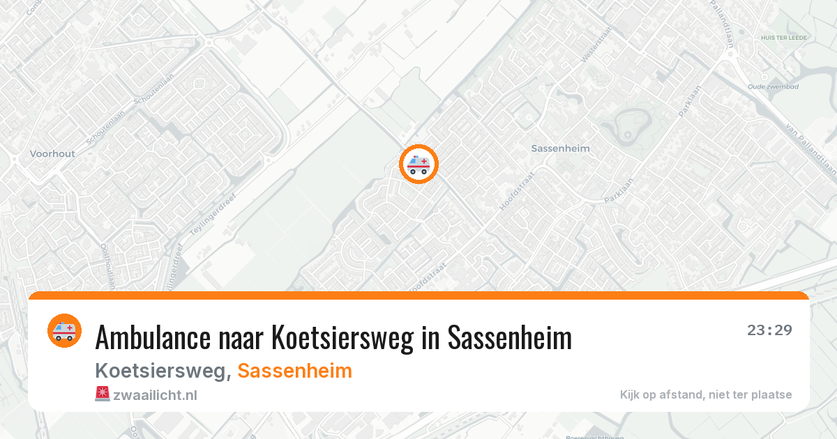 Ambulance naar Koetsiersweg in Sassenheim — 8 feb 2026