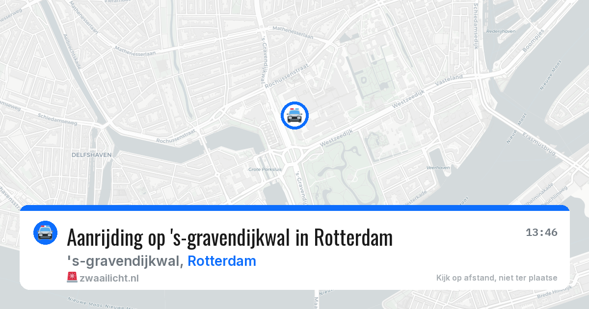Aanrijding op 's-gravendijkwal in Rotterdam — 23 jun 2026