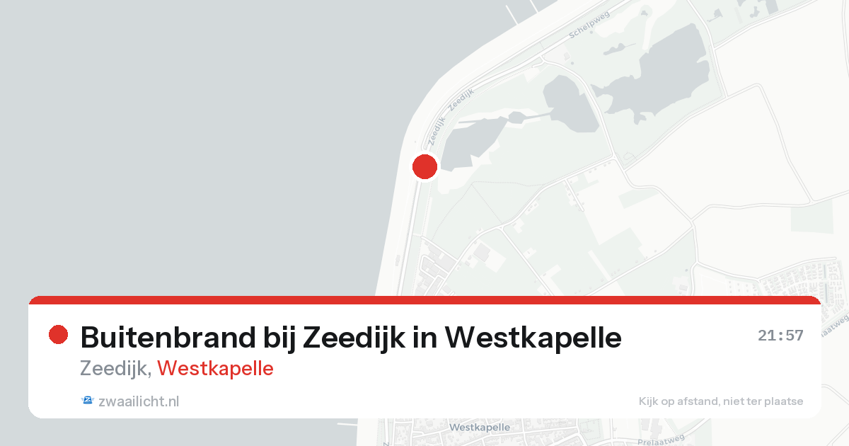 Buitenbrand bij Zeedijk in Westkapelle — 21 aug 2026