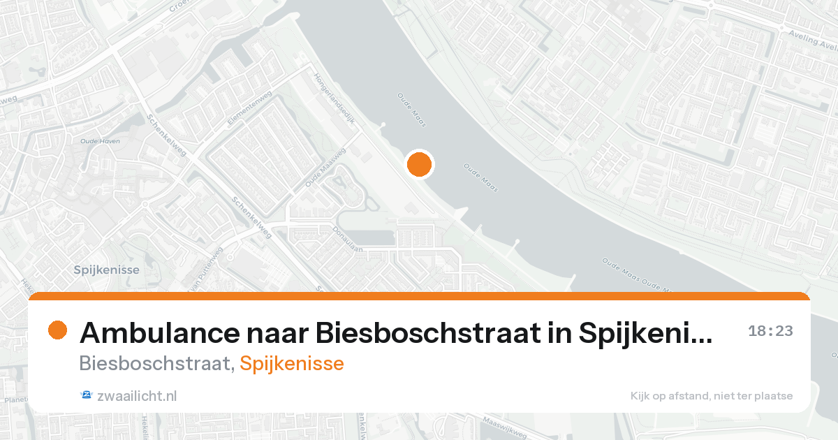 Ambulance naar Biesboschstraat in Spijkenisse — 23 aug 2026