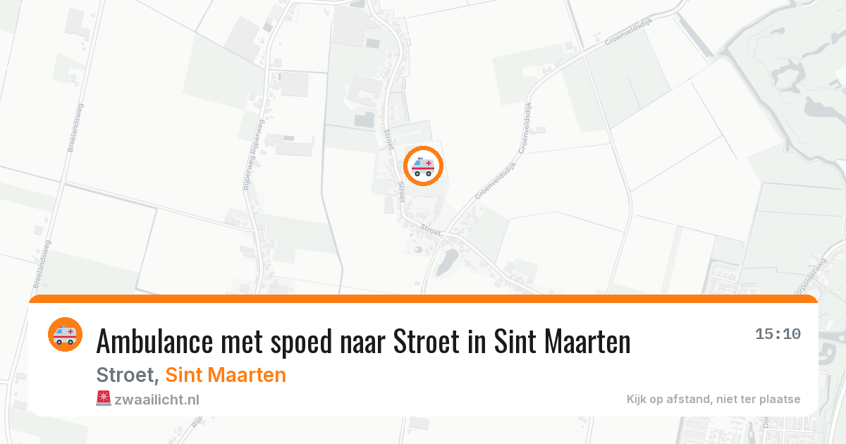 Ambulance met spoed naar Stroet in Sint Maarten — 29 jan 2026