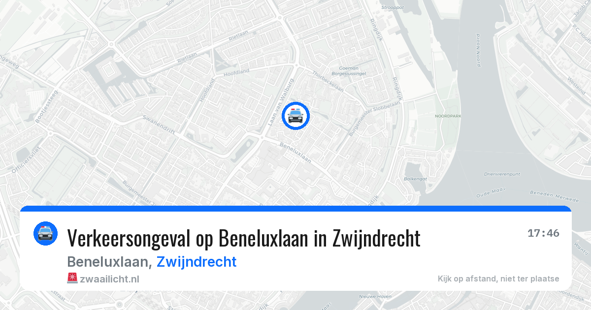 Verkeersongeval op Beneluxlaan in Zwijndrecht — 1 apr 2026