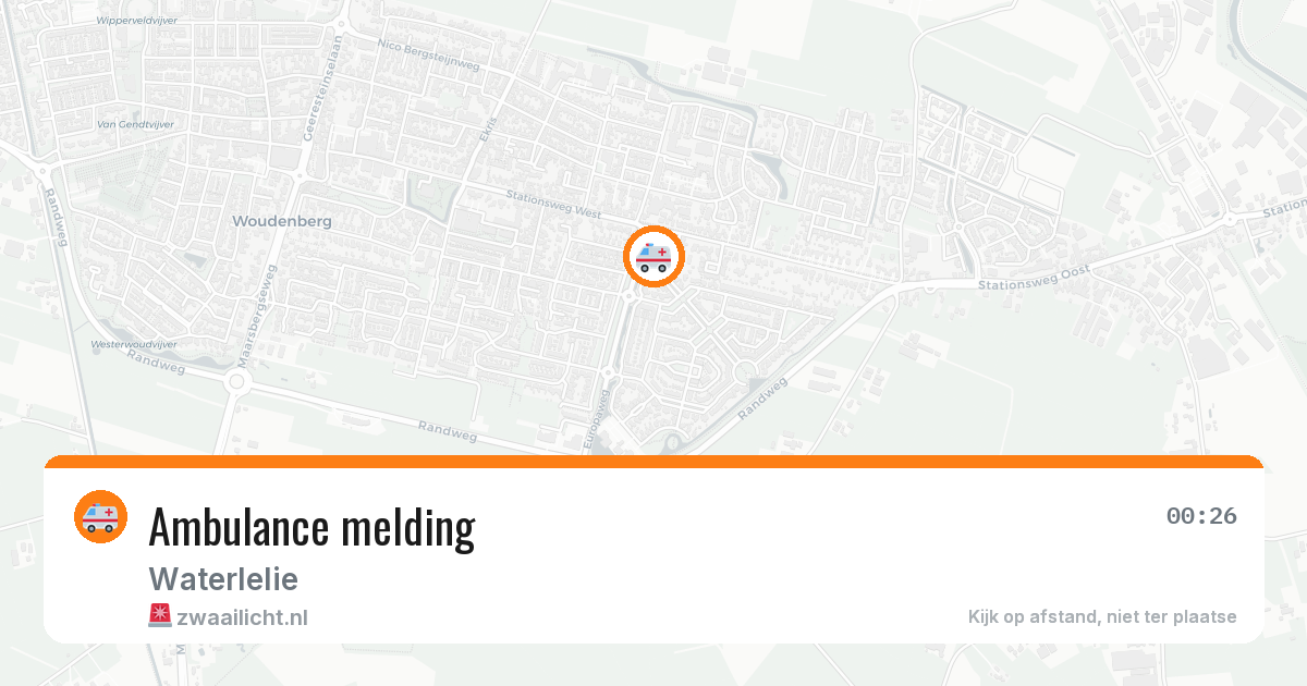 Ambulance melding — 23 mei 2026