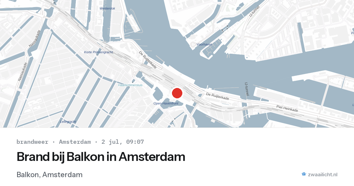 Brand bij Balkon in Amsterdam — 2 jul 2026