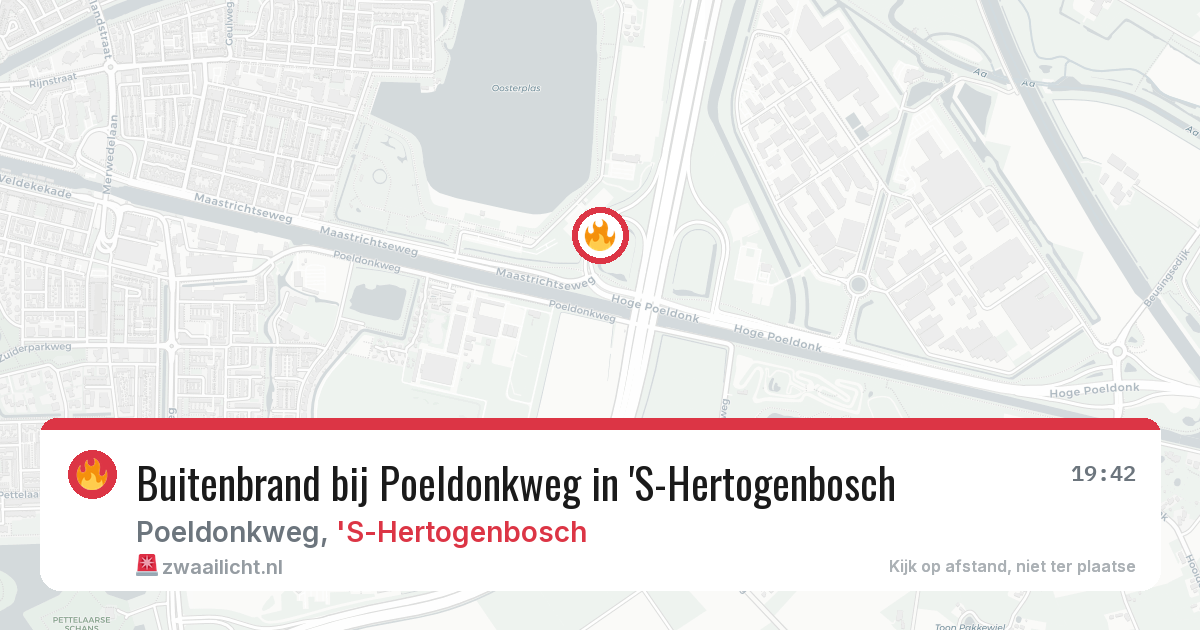 Buitenbrand bij Poeldonkweg in 'S-Hertogenbosch — 7 apr 2026