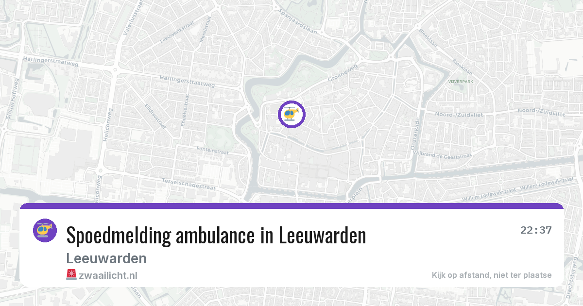 Spoedmelding ambulance in Leeuwarden — 24 apr 2026