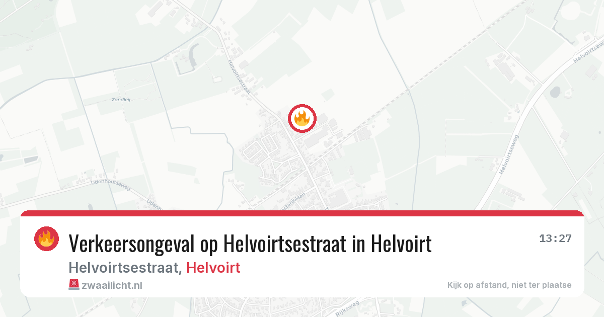 Verkeersongeval op Helvoirtsestraat in Helvoirt — 6 jul 2026