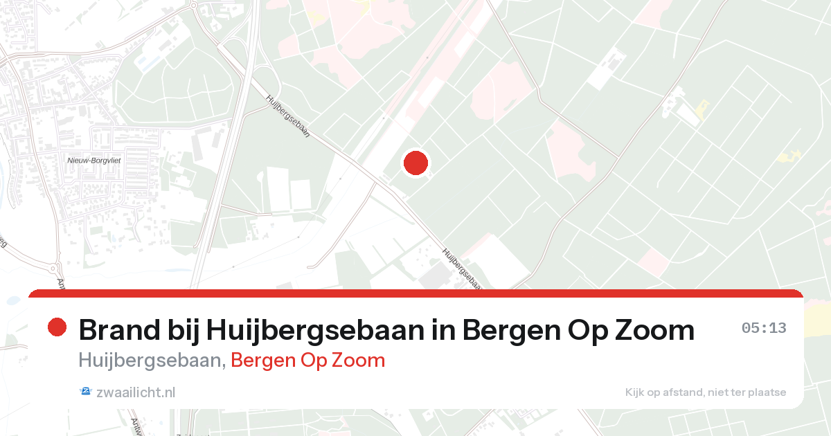 Brand bij Huijbergsebaan in Bergen Op Zoom — 28 aug 2026