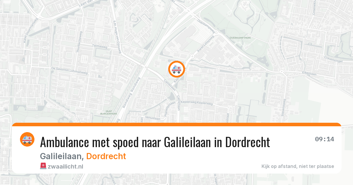 Ambulance met spoed naar Galileilaan in Dordrecht — 23 jun 2026