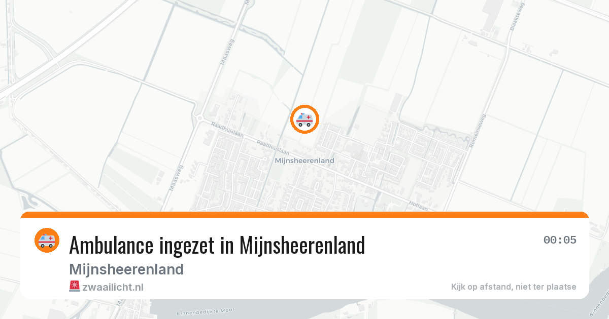 Ambulance ingezet in Mijnsheerenland — 7 feb 2026