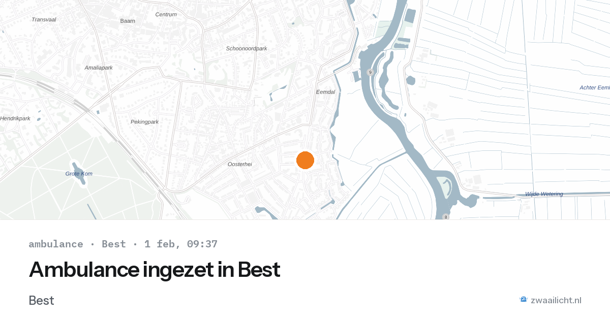 Ambulance ingezet in Best — 1 feb 2026