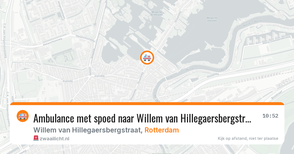 Ambulance met spoed naar Willem van Hillegaersbergstraat in Rotterdam — 11 jul 2026