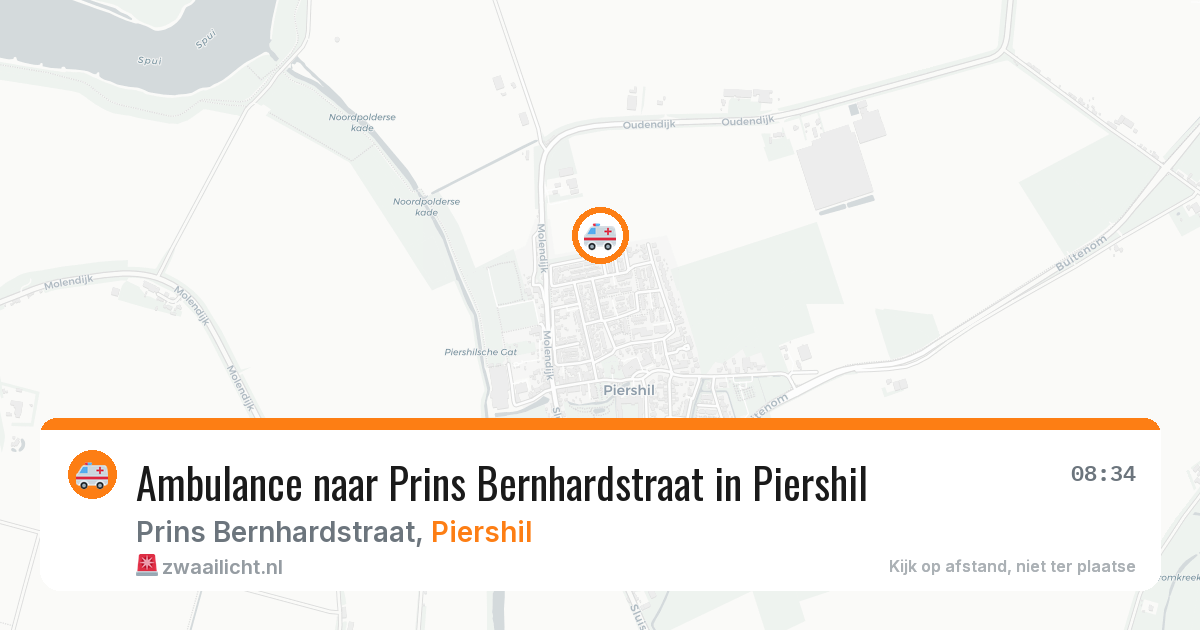 Ambulance naar Prins Bernhardstraat in Piershil — 11 aug 2026