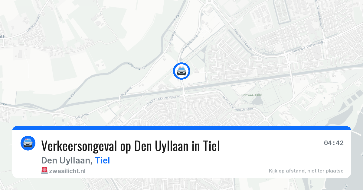 Verkeersongeval op Den Uyllaan in Tiel — 19 mei 2026