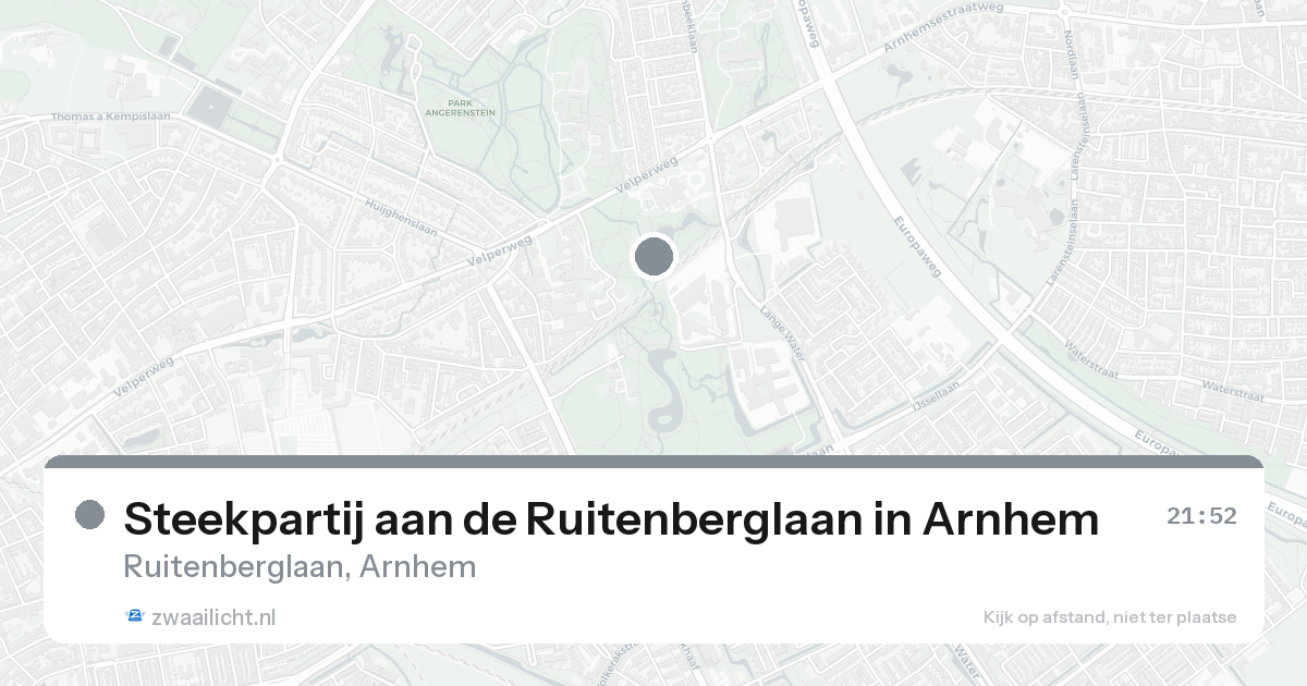 Steekpartij aan de Ruitenberglaan in Arnhem — 15 aug 2026