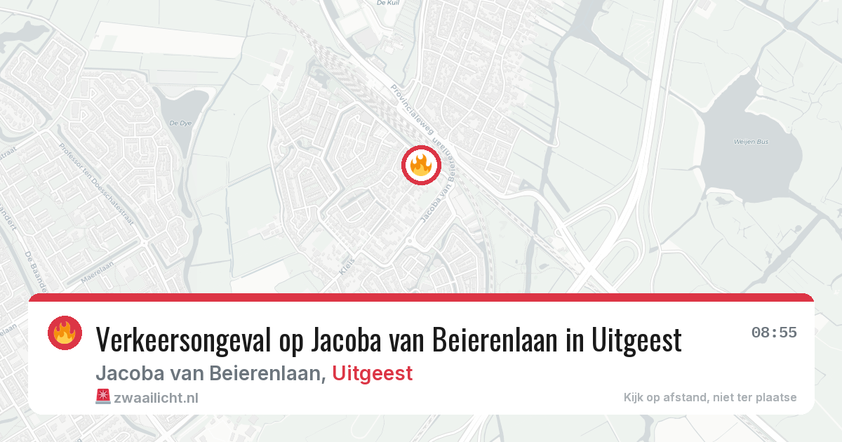 Verkeersongeval op Jacoba van Beierenlaan in Uitgeest — 24 mrt 2026
