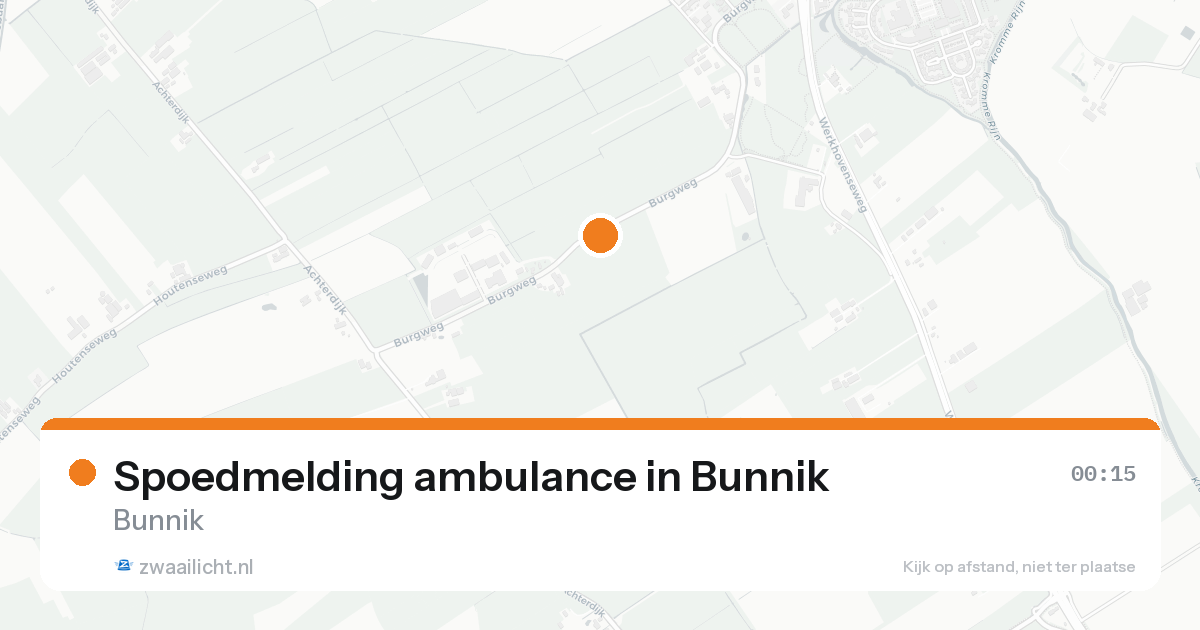 Spoedmelding ambulance in Bunnik — 7 feb 2026