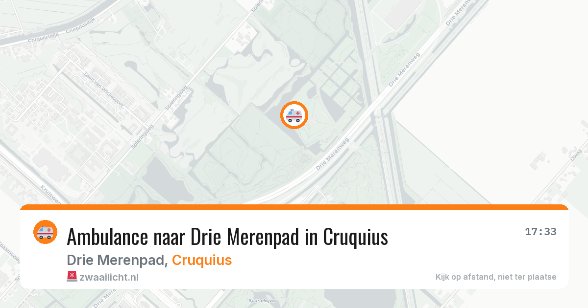 Ambulance naar Drie Merenpad in Cruquius — 3 aug 2026