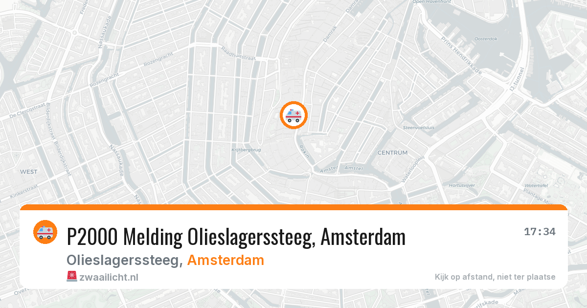 P2000 Melding Olieslagerssteeg, Amsterdam — 5 apr 2026