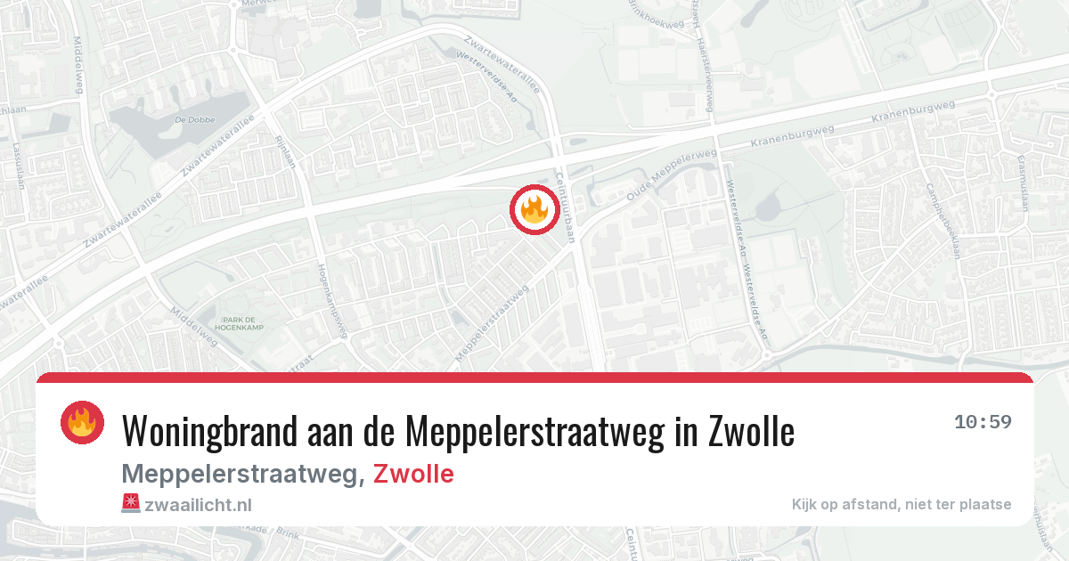 Woningbrand aan de Meppelerstraatweg in Zwolle — 1 aug 2026