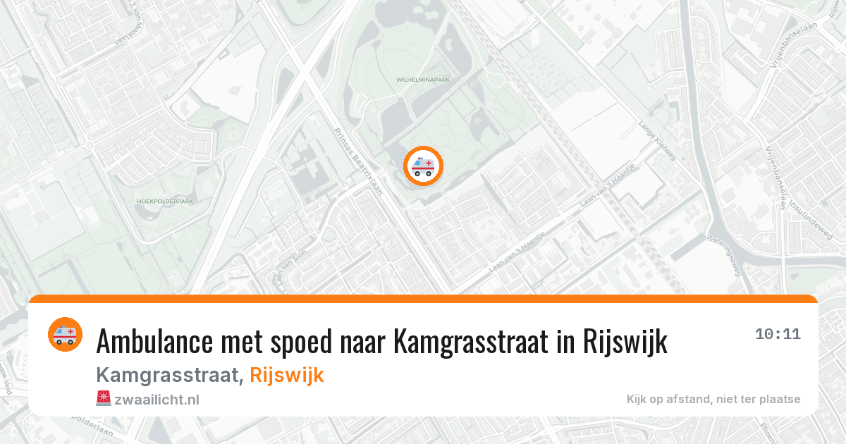 Ambulance met spoed naar Kamgrasstraat in Rijswijk — 21 jan 2026