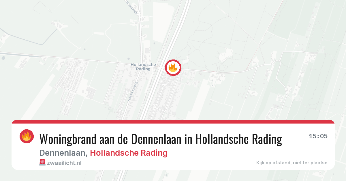 Woningbrand aan de Dennenlaan in Hollandsche Rading — 7 feb 2026
