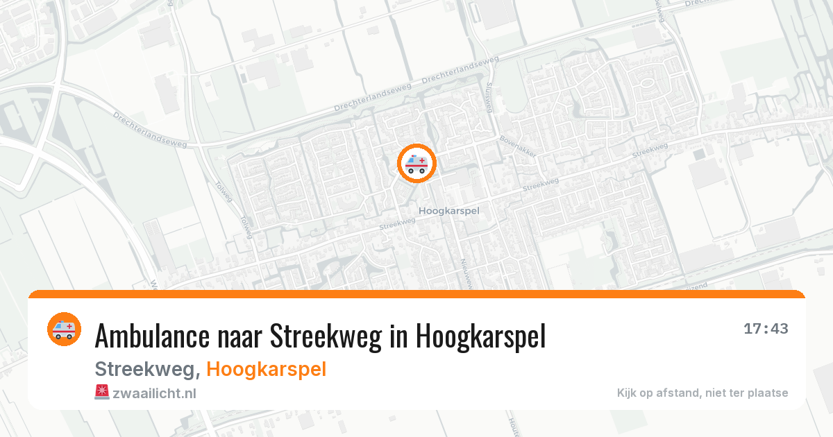 Ambulance naar Streekweg in Hoogkarspel — 1 apr 2026