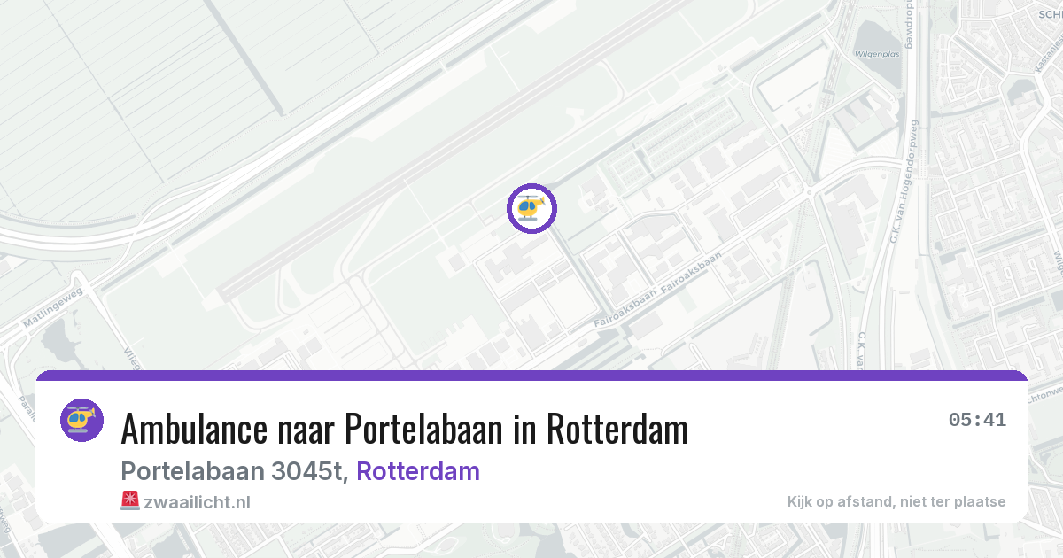 Ambulance naar Portelabaan in Rotterdam — 29 jun 2026