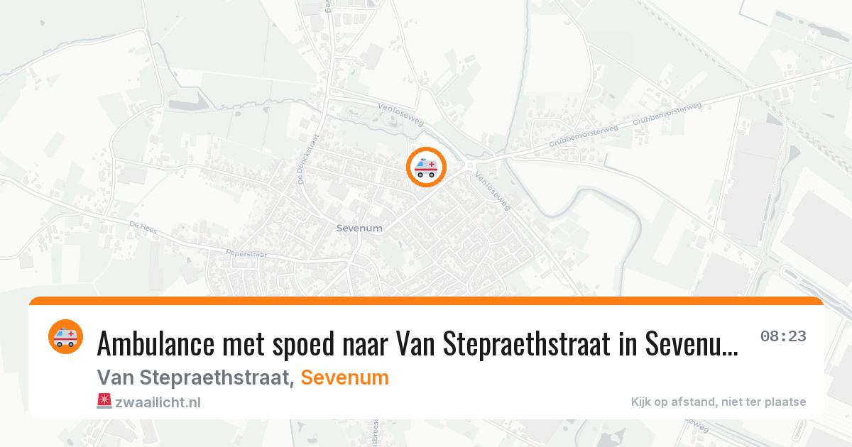 Ambulance met spoed naar Van Stepraethstraat in Sevenum — 28 jul 2026