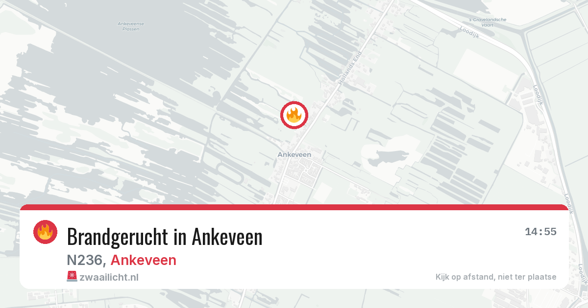 Brandgerucht in Ankeveen — 8 jul 2026