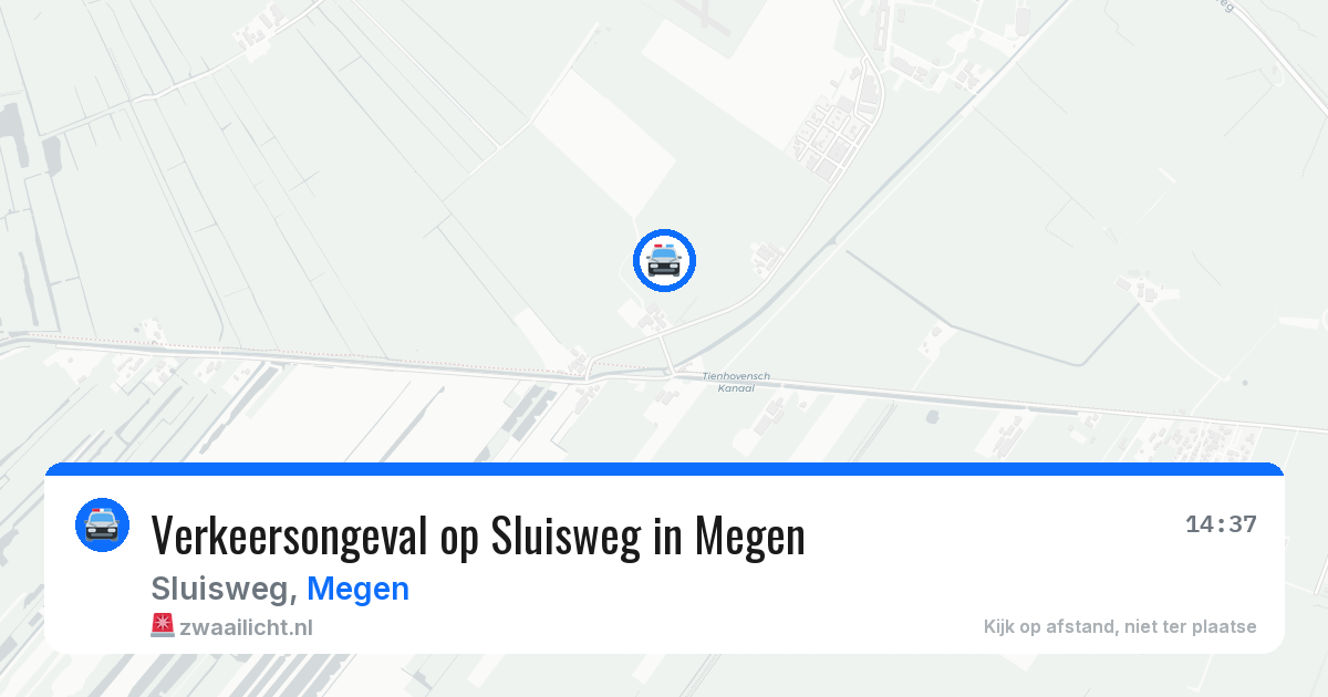 Verkeersongeval op Sluisweg in Megen — 1 aug 2026