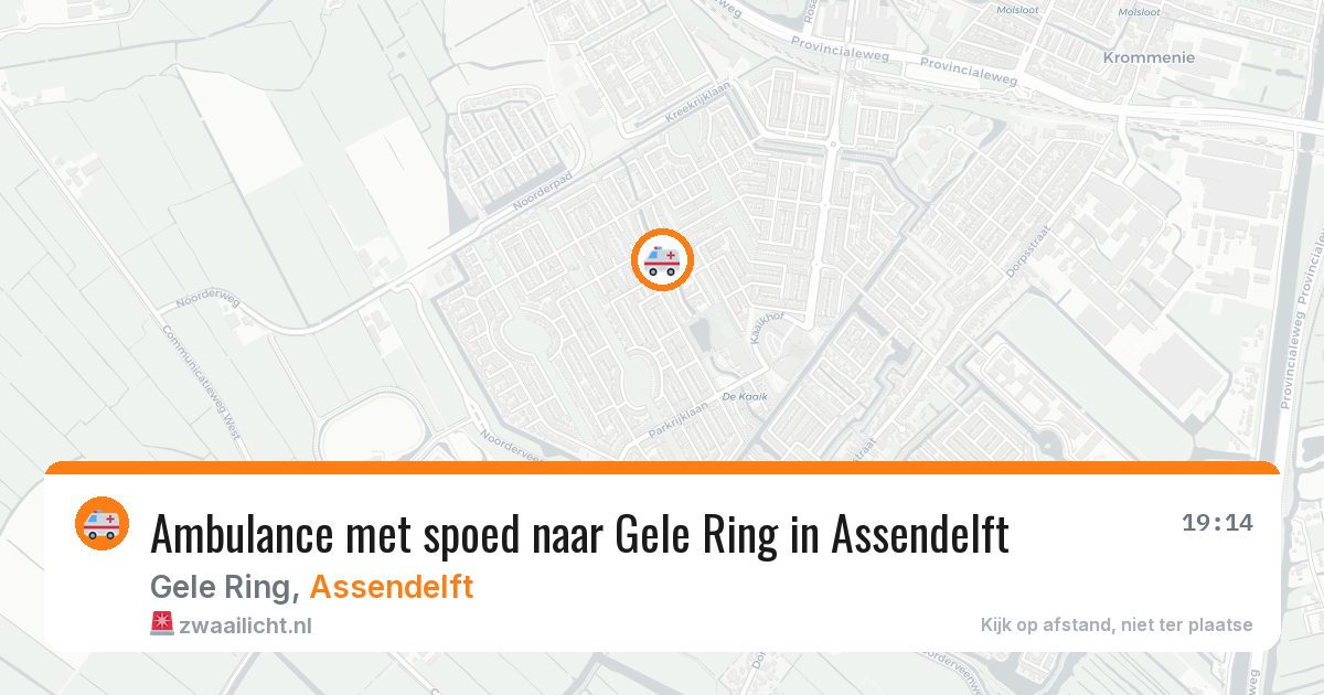 Ambulance met spoed naar Gele Ring in Assendelft — 10 feb 2026