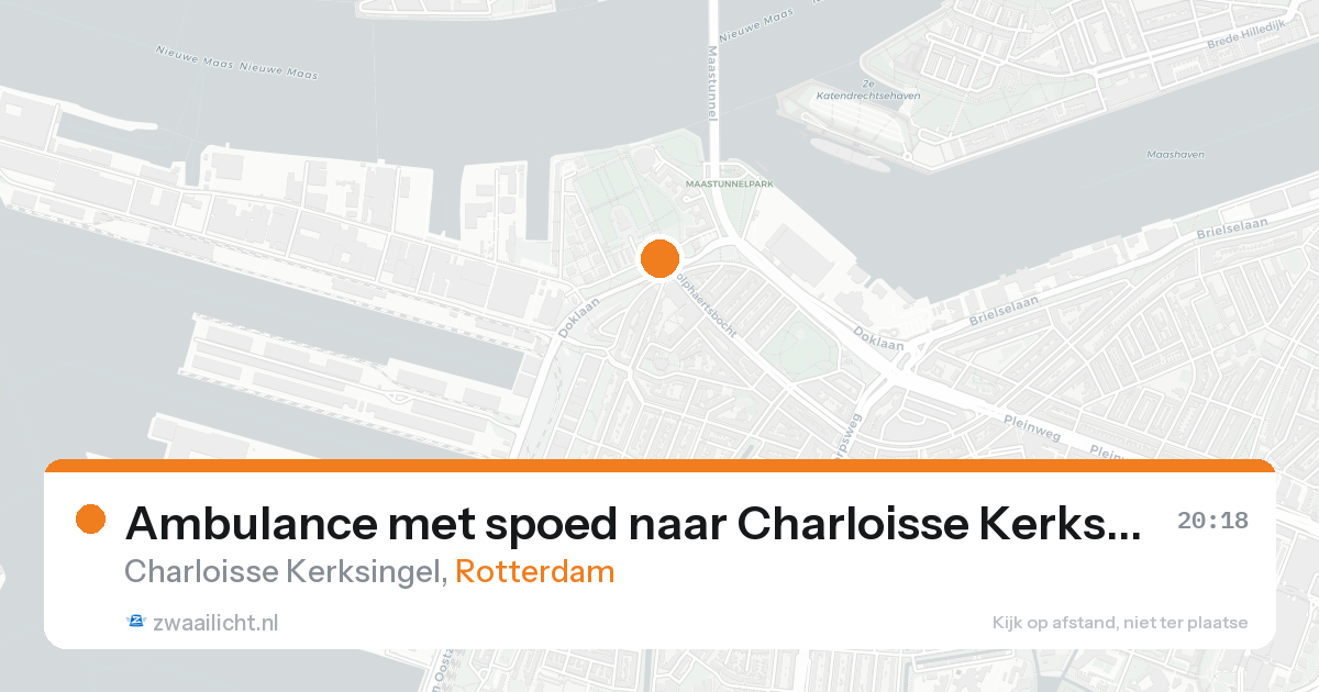 Ambulance met spoed naar Charloisse Kerksingel in Rotterdam — 7 feb 2026