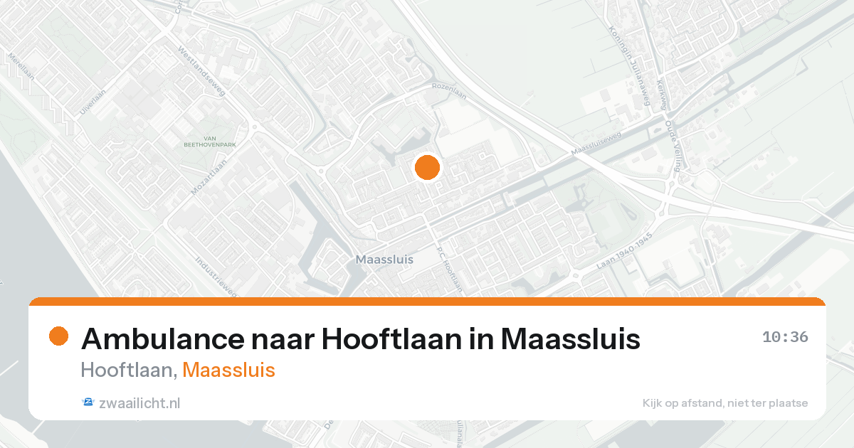 Ambulance naar Hooftlaan in Maassluis — 26 mei 2026