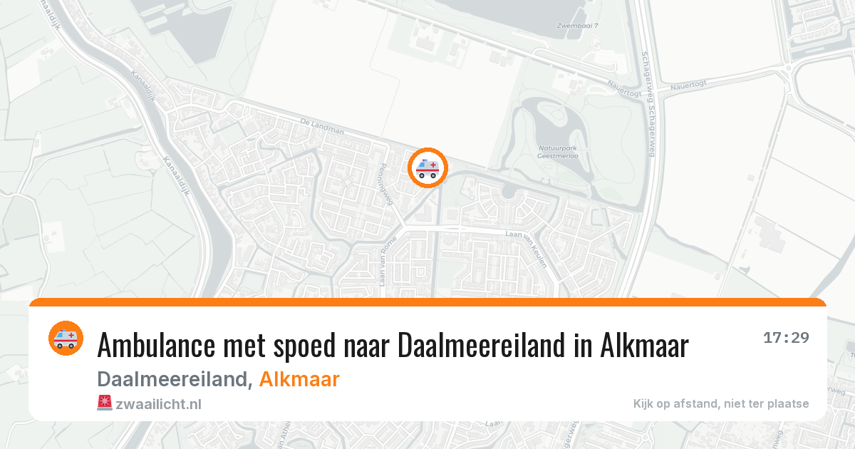 Ambulance met spoed naar Daalmeereiland in Alkmaar — 20 jan 2026