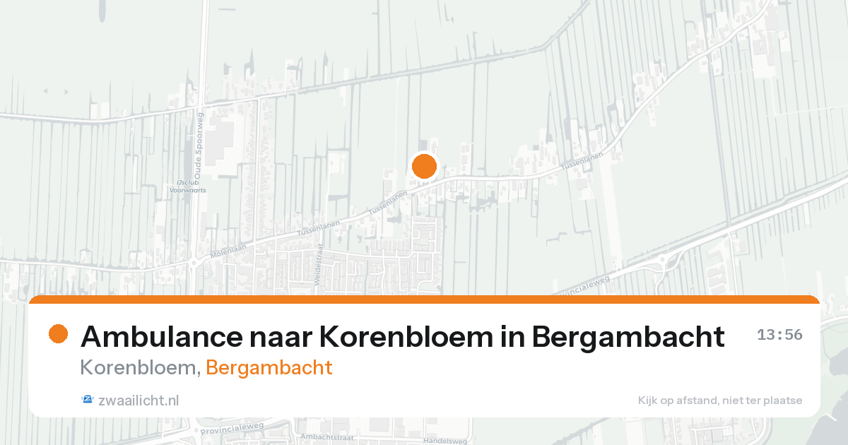 Ambulance naar Korenbloem in Bergambacht — 23 aug 2026