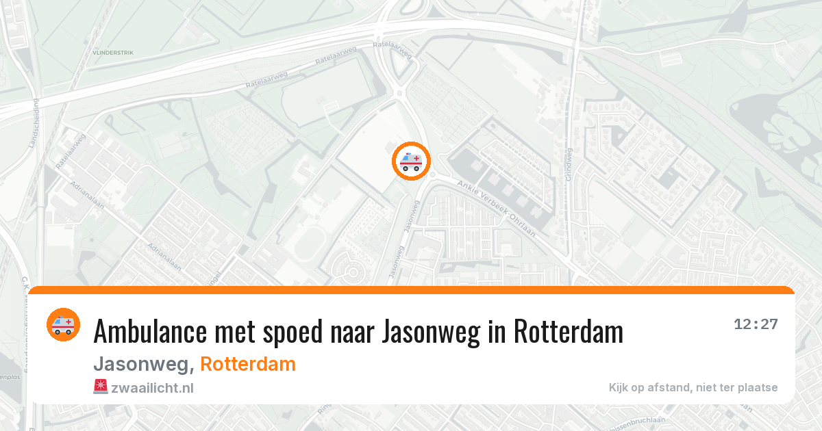 Ambulance met spoed naar Jasonweg in Rotterdam — 21 mrt 2026