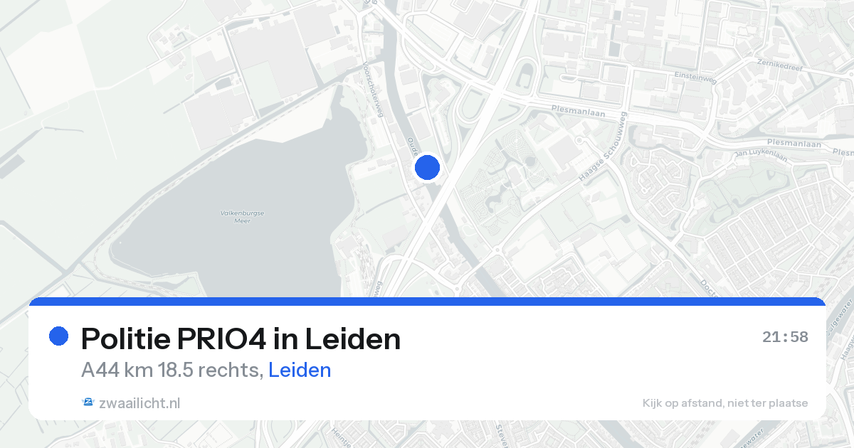 Politie PRIO4 in Leiden — 16 aug 2026 | 🚨 Zwaailicht.nl