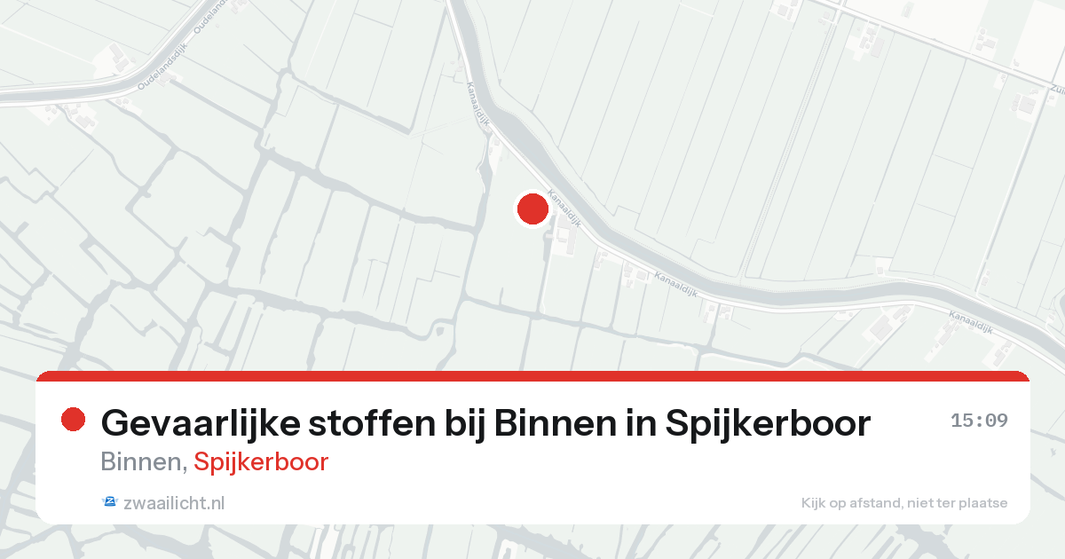 Gevaarlijke stoffen bij Binnen in Spijkerboor — 16 aug 2026