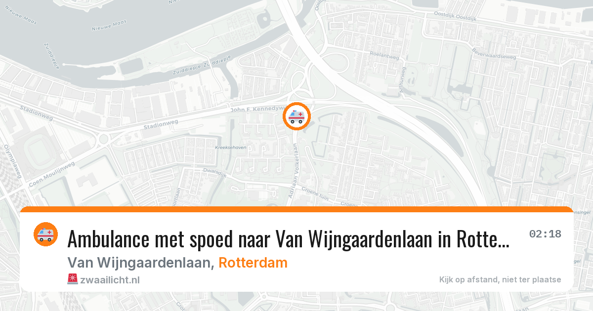 Ambulance met spoed naar Van Wijngaardenlaan in Rotterdam — 24 jun 2026