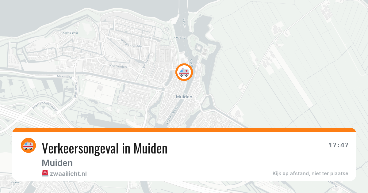 Verkeersongeval in Muiden — 16 jun 2026