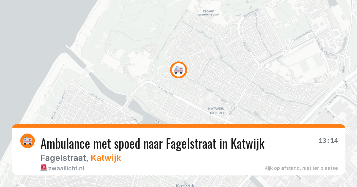 Ambulance met spoed naar Fagelstraat in Katwijk — 7 apr 2026