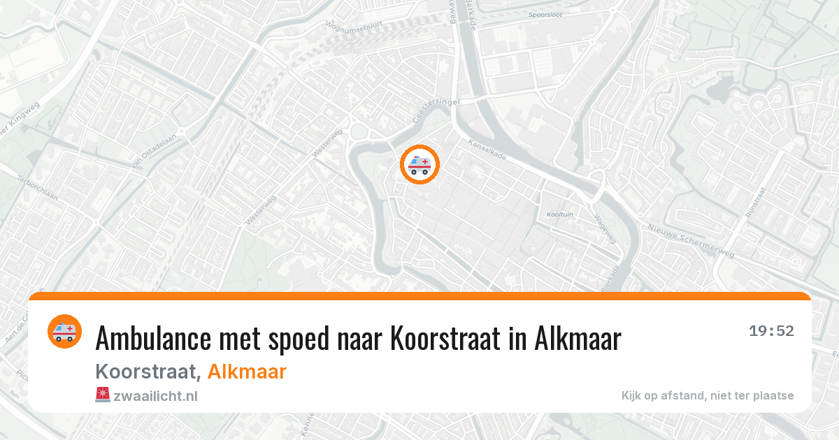 Ambulance met spoed naar Koorstraat in Alkmaar — 21 jul 2026