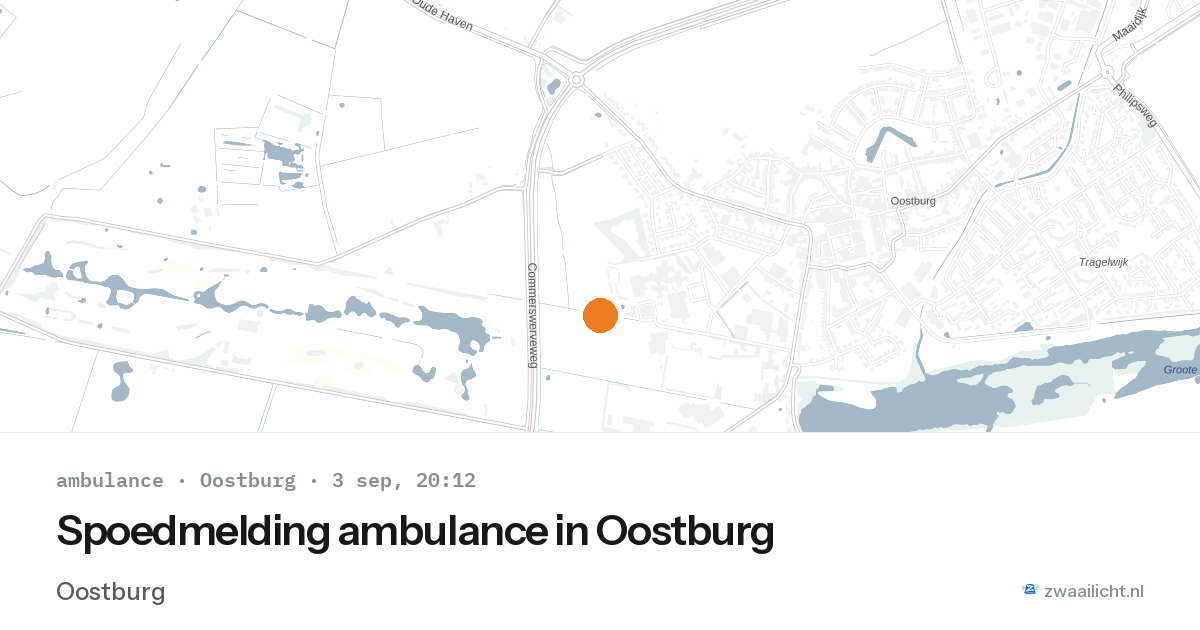 Spoedmelding ambulance in Oostburg — 3 sep 2026