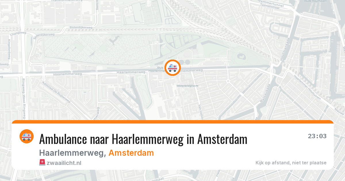 Ambulance naar Haarlemmerweg in Amsterdam — 30 jun 2026