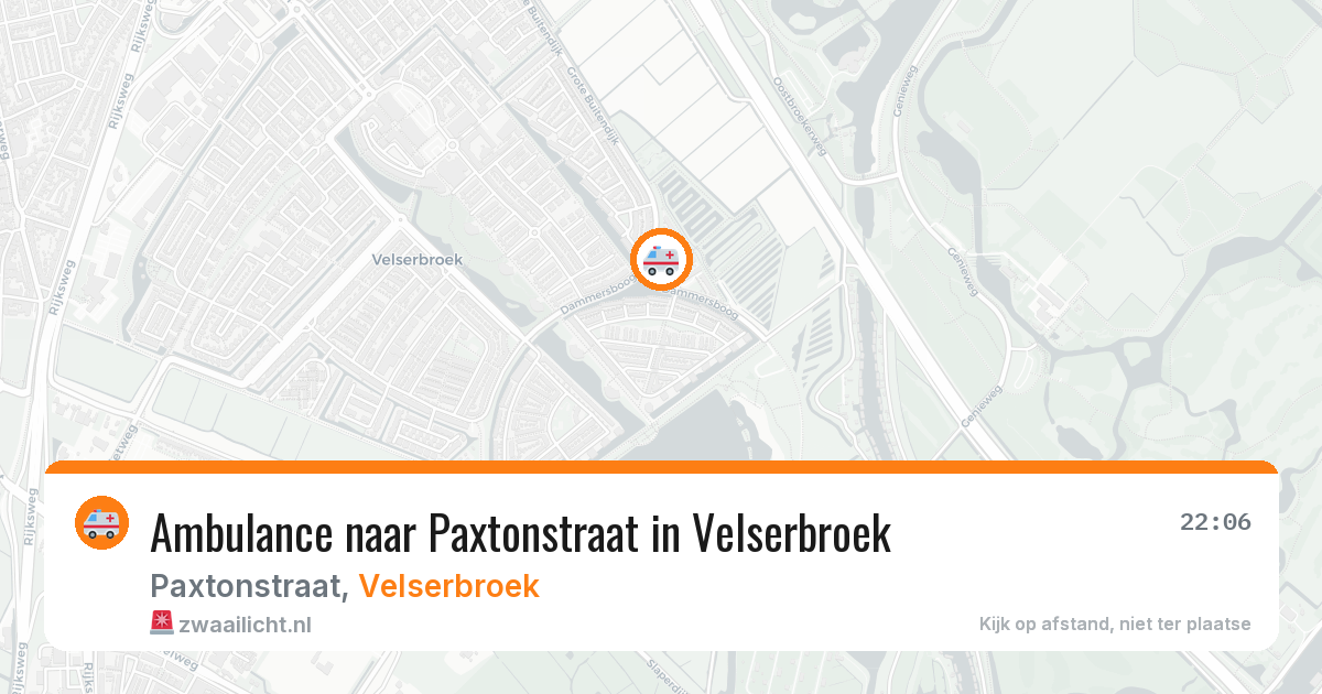 Ambulance naar Paxtonstraat in Velserbroek — 30 jul 2026